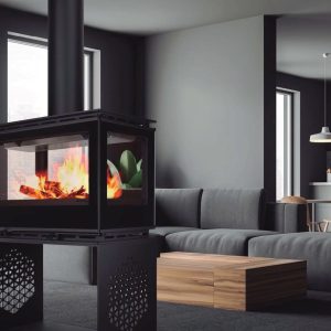 Camino a legna DIAMANTINE 80 VISION 360° - Bellido