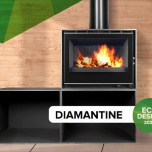 Camino a legna frontale DIAMANTINE - Bellido
