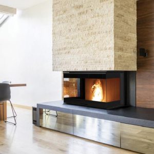 Caminetto a pellet FRATAC V M16 ventilato canalizzabile 15,3 kW - L'artistico