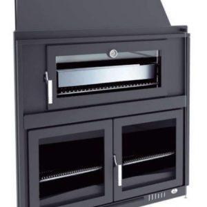 Barbecue a legna con forno da incasso BH-100 HP - FM Calefacción