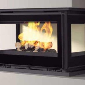 Inserto a legna IT-173 K a 3 lati 12,5 kW - FM Calefacción