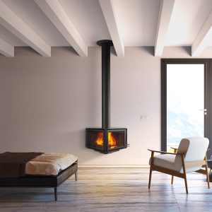 Cheminée à bois VERTEX 10 kW - Rocal