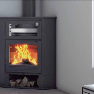 Stufa angolare con forno CH-8 R 11,7 kW - FM Calefacción