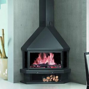 Camino a legna angolare EYNE 16 kW - Fugar