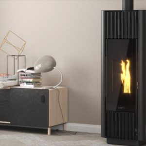 Stufa a pellet senza elettricità PHENIX AIR BLACK LINE - Laminox