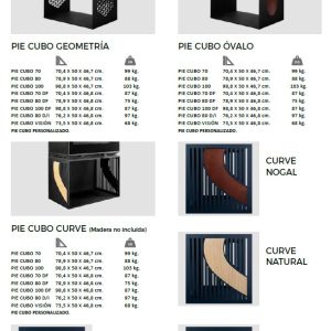 Supporto PIE CUBO DECORATION per Diamantine - Bellido