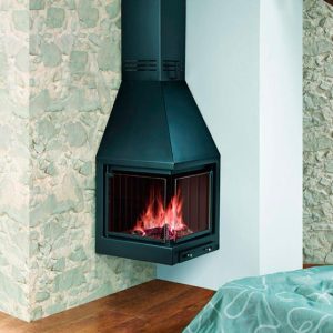 Camino a legna angolare MIA 8 kW - Fugar