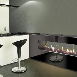 Caminetto a gas scarico forzato MILANO 80-130 - Italkero