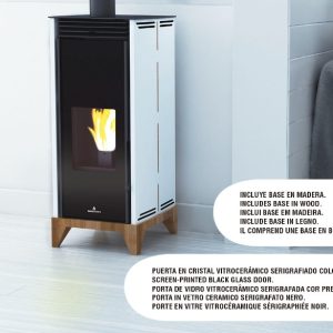 Stufa a pellet senza elettricità FREE 6 VISION - Bronpi