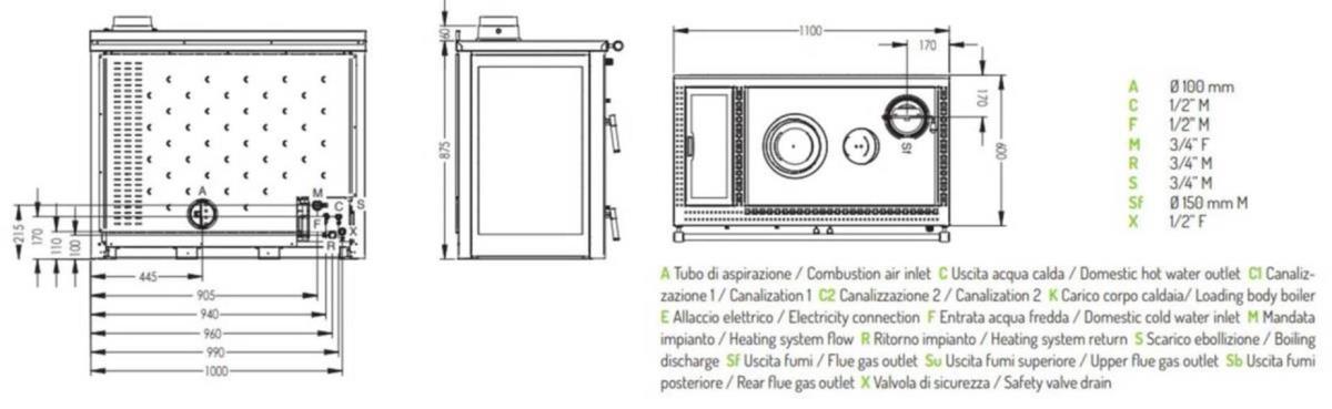 Termocucina a legna ALTEA COUNTRY - Klover - immagine 2