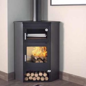 Corner Stove with Oven M-105 H 10 kW - FM Calefacción