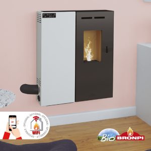 Stufa a pellet sospesa MINERVA SLIM 6,7 kW - Bronpi