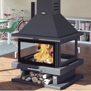 Central Wood Fireplace C-204-K 14.5 kW - FM Calefacción