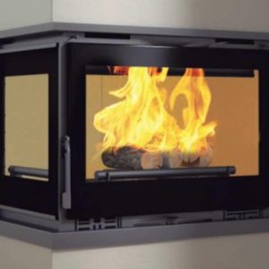 Inserto a legna IT-172 IK a 2 lati Dx o Sx 12,5 kW - FM Calefacción