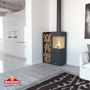 Stufa a legna BOMBAY E 7 kW - Bronpi