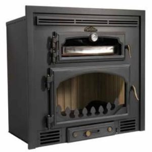 Wood-burning Insert with Oven EVEREST 14 kW - Bronpi