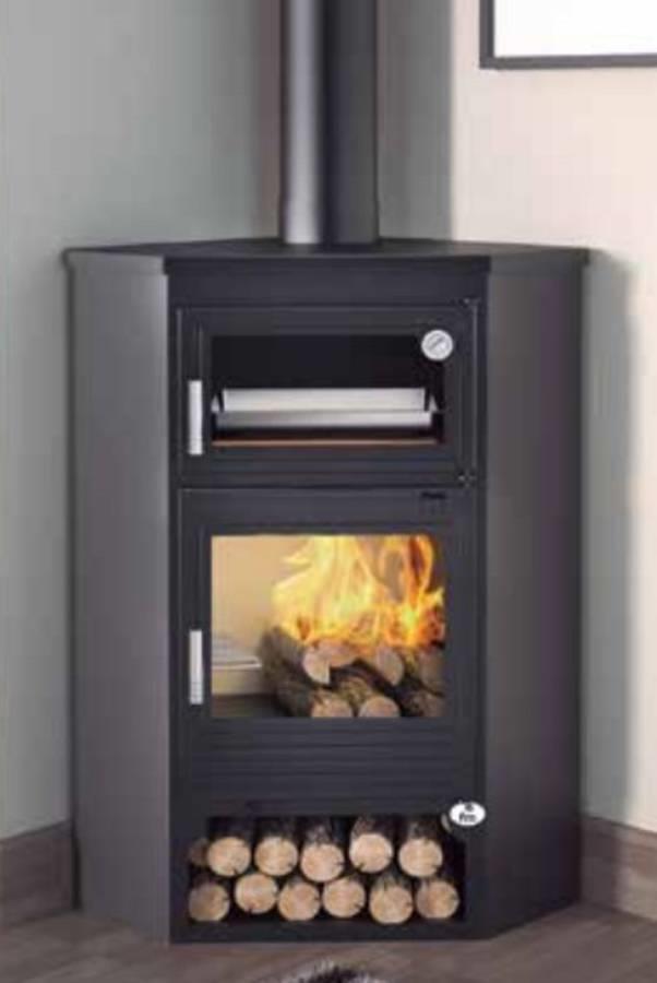 Corner Stove with Oven M-105 H 10 kW - FM Calefacción - Image 2
