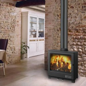 Cast Iron Wood-burning Stove LUNA 8.1 kW - Laminox