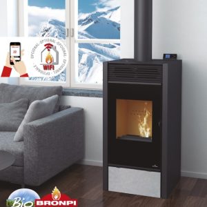 Stufa combinata legna-pellet HYBRID - Bronpi
