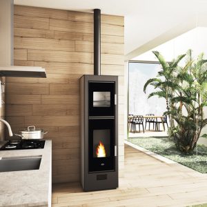 Stufa a pellet con forno BISCOTTO 8,5 kW - Eva Calòr