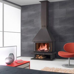 Camino a legna a parete IRINA 16 kW - Fugar