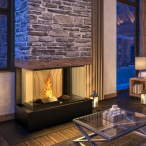 Ductable Pellet Fireplace TRILOGY 10.3 kW - Magikal