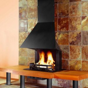 Camino a legna aperto ATTICA 9 kW - Fugar
