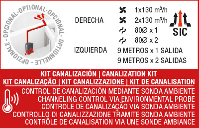 Stufa a pellet ADRY ventilata e canalizzata 11 kW - Bronpi - immagine 2