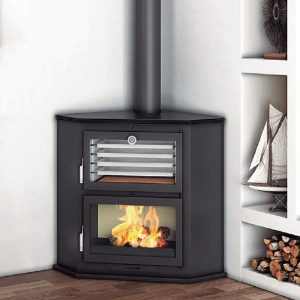 Corner Stove with Oven HL-200-R 11.5 kW - FM Calefacción