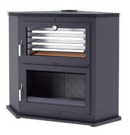 Corner Stove with Oven HL-200-R 11.5 kW - FM Calefacción - Image 2