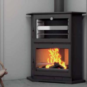 Corner Stove with Oven CH-9 R 14.5 kW - FM Calefacción