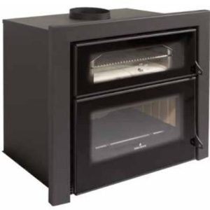 Wood-burning Insert with Oven EVEREST VISION 14 kW - Bronpi