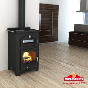 Wood Stove with Oven MONZA - Bronpi