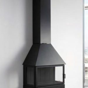 Camino a legna a parete BOHI 13 kW - Fugar