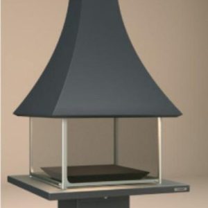 Central Wood-burning Fireplace CH 91 with Glass 14 kW - Focgrup