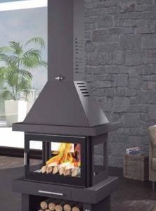 Central Wood Fireplace C-104-K 13.5 kW - FM Calefacción